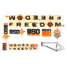 Набір наклейок freedom frame купити в Україні на BSD BMX